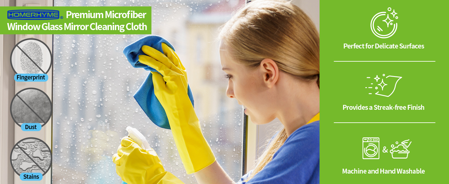 Microfiber Glass Cleaning Cloth