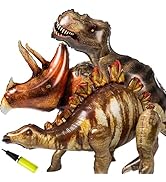 Nbguigdstr 3 Pcs 52" Inflatable Dinosaur Balloon-Dinosaur Party Decorations Birthday Party Suppli...