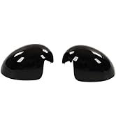R56 Black Door Mirror Cover for MINI Cooper Mirror Covers R57 Car Exterior 2Pcs Door Mirror Cover...
