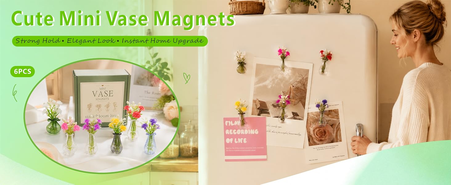 Mini Vase Magnets