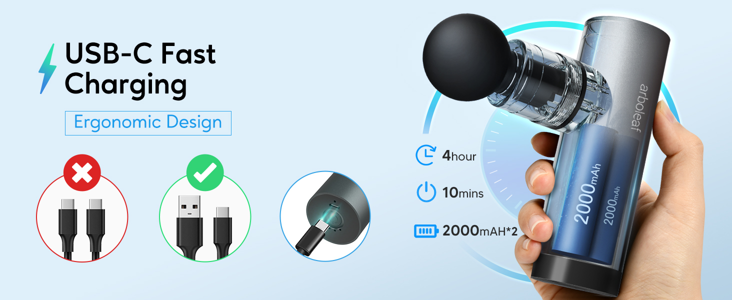 LONG BATTERY LIFE MASSAGE GUN