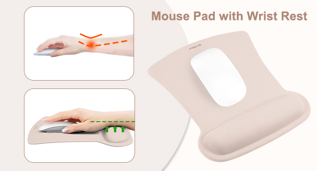 Ergonomic Mouse Pad and Keyboard Wrist Rest
