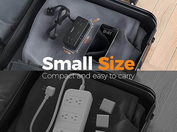 Power strip with surge protector