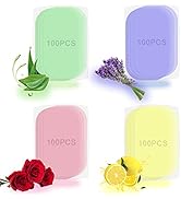 fancyou Portable Paper Soap 400 Sheets Refill Packed Foaming Hand Soap for Travel,Mini Disposable...