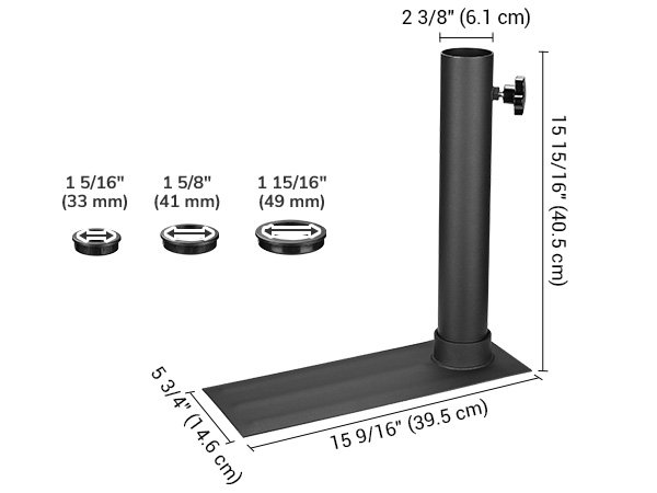 flagpole base with bag