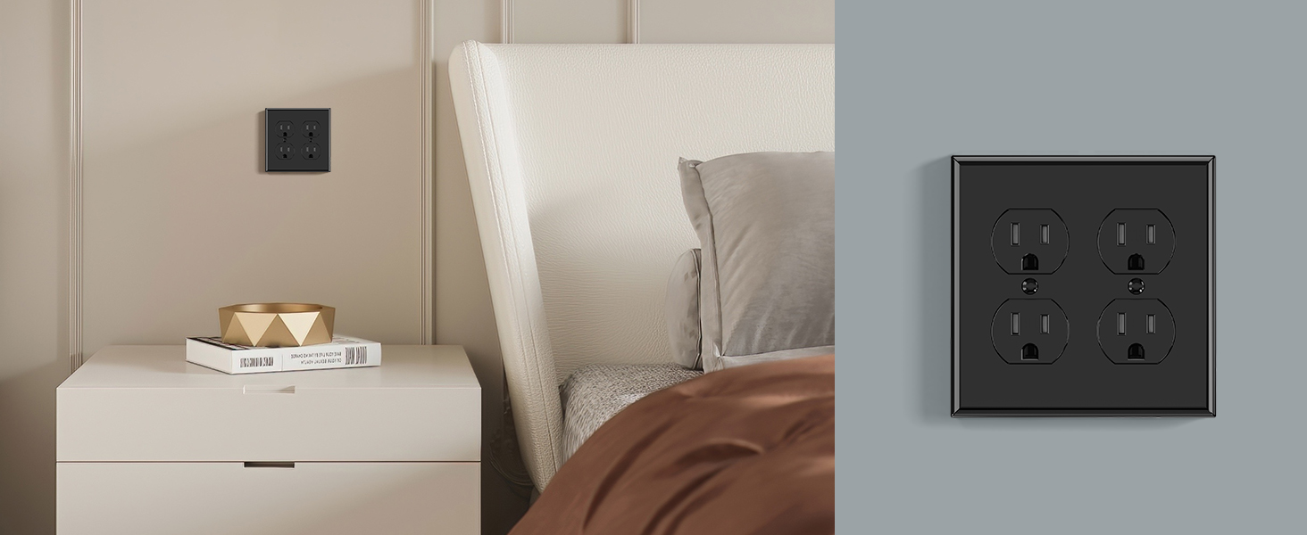 2 Gang Standard Duplex Wall Plate