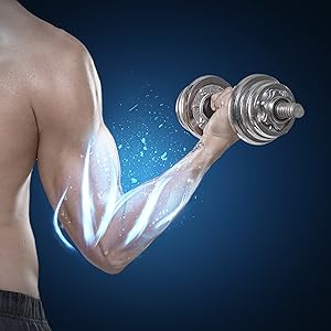 Threaded Dumbbell Rubber Handles 1 Inch Pair, 14" Adjustable Dumbbell Bar Handle