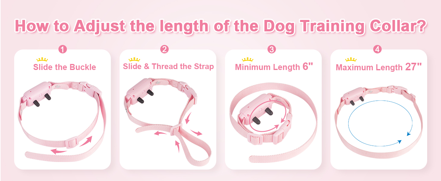 How to adjust the collar strap