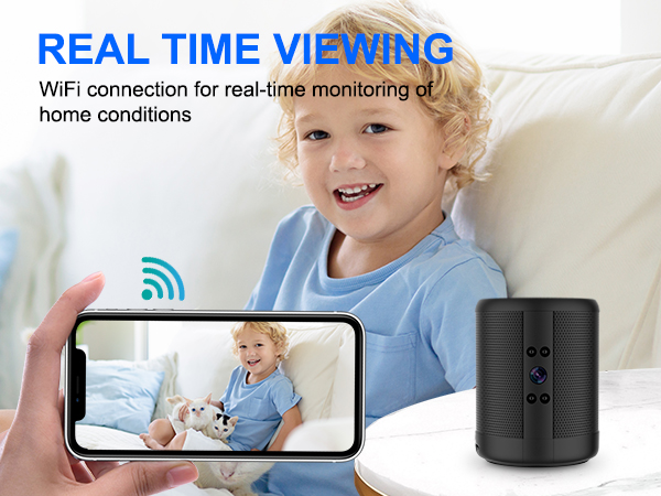 mini wireless camera with bluetooth speaker
