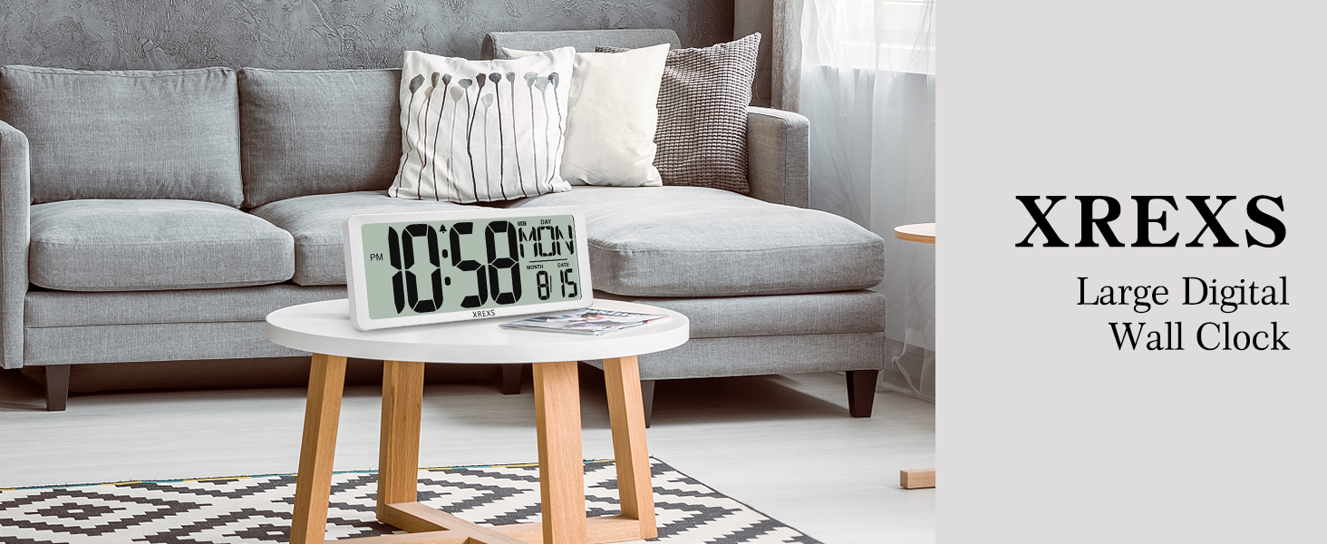 Large digital Wall Clock