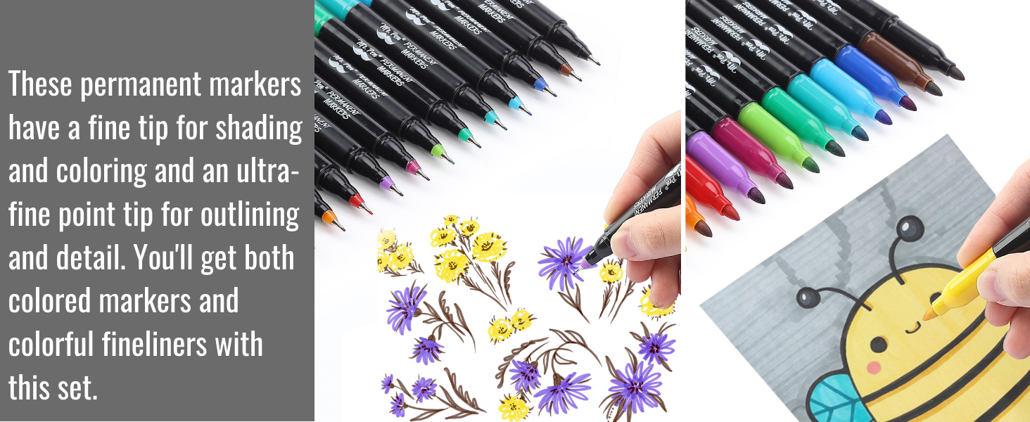 Mr. Pen- Dual Tip Permanent Markers
