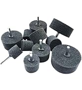 JUNLIXN 10 Pcs Fiber Buffing Wheels - 1/4'' Shank Abrasive Nylon Fiber Buffing Polishing Wheels f...