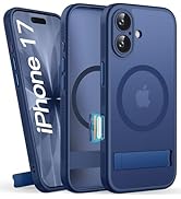 BXYJY for iPhone 17 Magnetic Case with Stand, Camera Control, Compatible with MagSafe, Full Lens ...