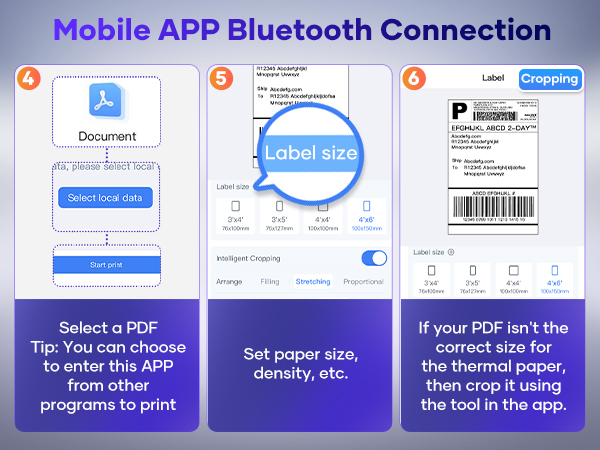 Bluetooth label printer