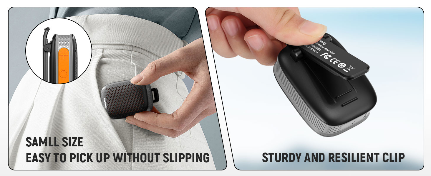 clip on speaker bluetooth