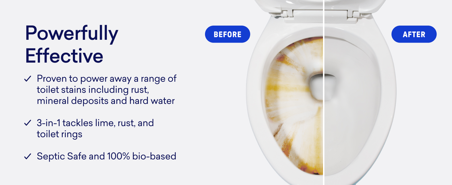 Toilet Cleaning Tablets Before/After