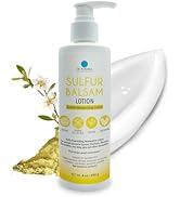 Dr. Robaina Sulfur Balsam Lotion – Lightweight Moisturizer for Dry, Flaky &amp; Itchy Skin – Calms Re...