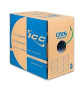 ICC Cat6 CMR Riser 1000ft - UTP 23AWG, 100% Solid Pure Copper, Unshielded, Bulk Ethernet Cable, P...