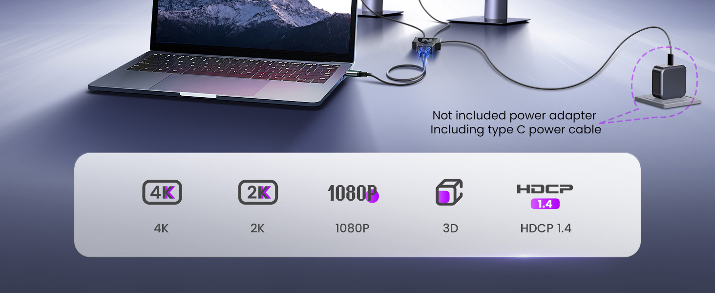 hdmi splitter 1 in 2 out