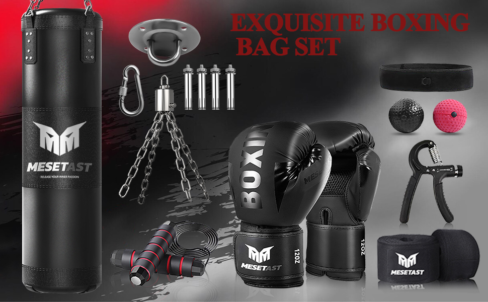 boxing bag set