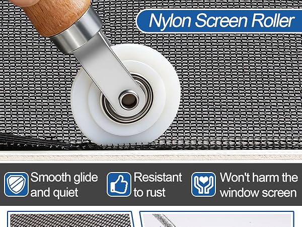 Nylon Ends Screen Roller