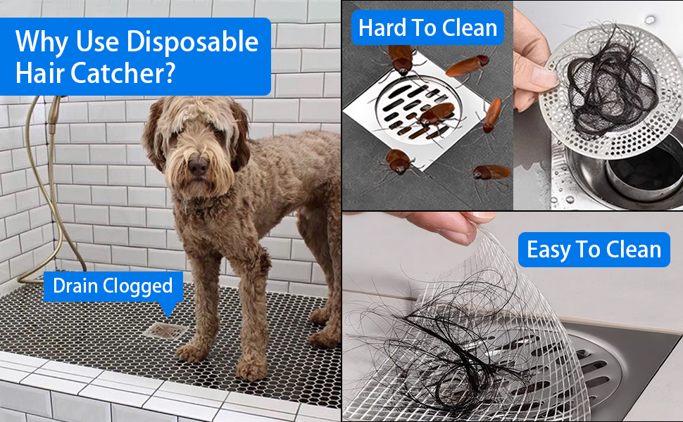 Disposable hair traps effectively capture hair