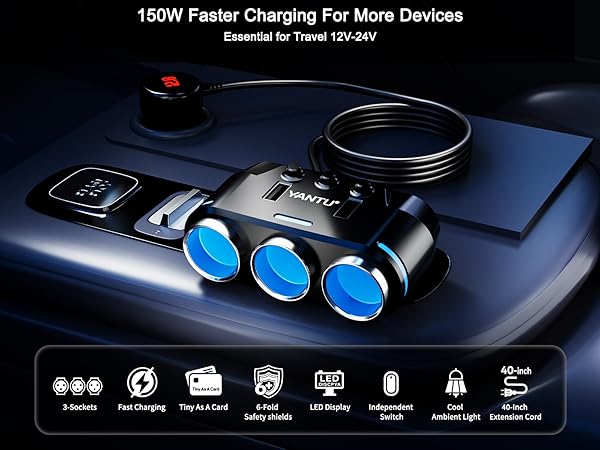 Cigarette Lighter Splitter