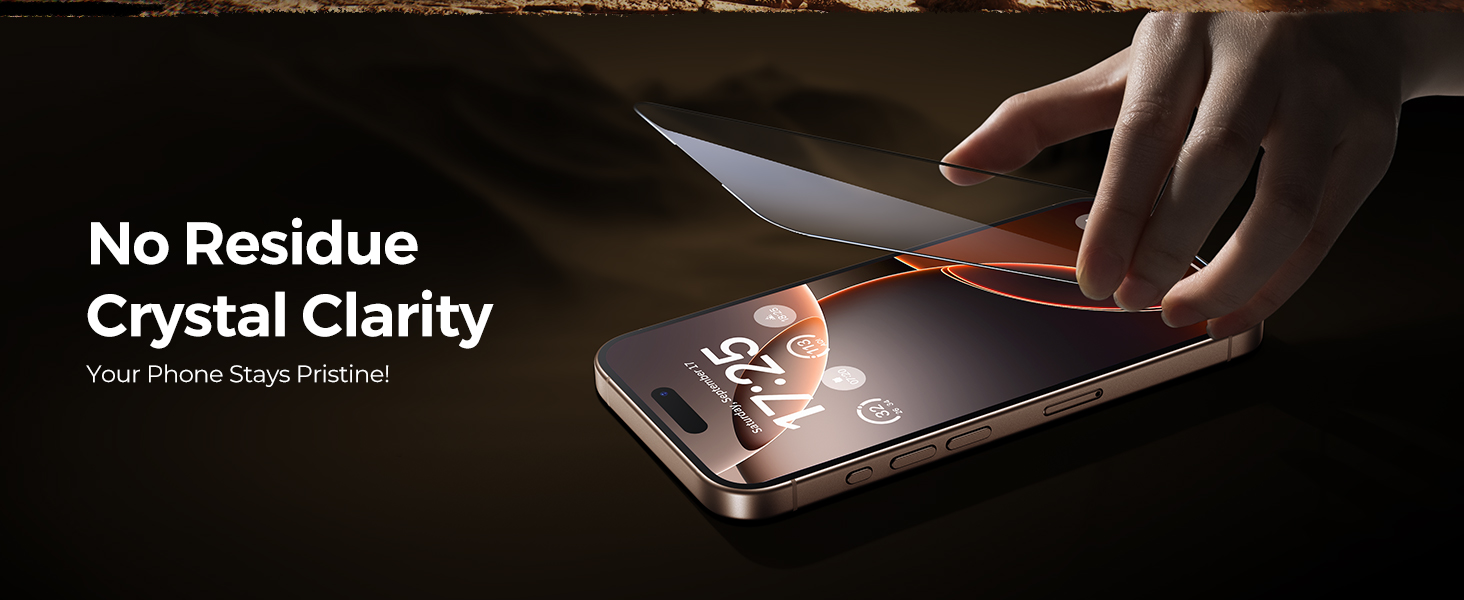 iPhone 16 Pro Max Screen Protector easy intallation