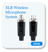 Yinker Wireless XLR Microphone Transmitter &amp; Receiver System, UHF XLR Converters for Guitar