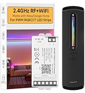 BTF-LIGHTING RF 2.4GHz Wireless Remote RC09RFB &amp; C05W RGBWW 2.4GHz Tuya WiFi Controller Kit Alexa...