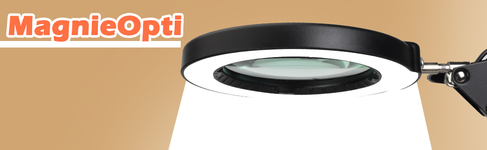 magnifying lamp with stand