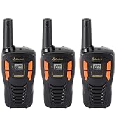 Cobra ACXT145-3 Compact Walkie Talkies - Rechargeable, Lightweight, 22 Channels, Long Range 16-Mi...