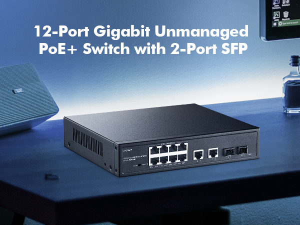 12-Port Gigabit PoE Switch