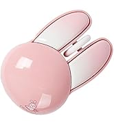 Wireless Mouse Cute Pink Mouse Kawaii Bunny Shape Rabbit Design Portable Silent Lightweight Quiet...