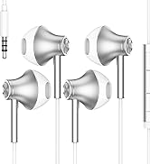 VUM 14-Strand Pure Copper HiFi Stereo Wired Earbuds with Ultra Clear Calls Mic and Volume Control...