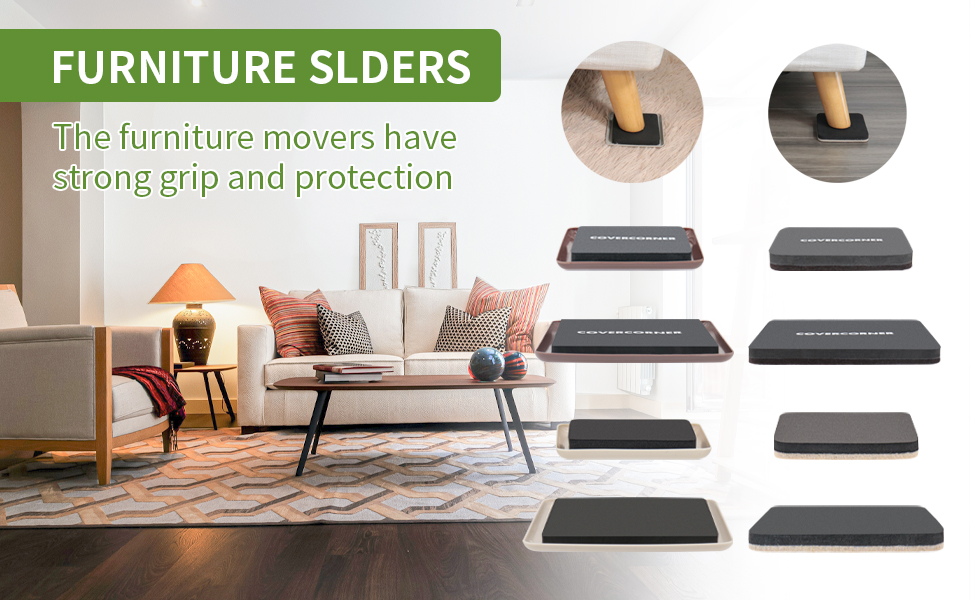 SAVE YOUR FLOORS &amp; ENERGY WITH SLIDERS FOR MOVING FURNITURE