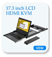 Yinker Rack Mount KVM w/17.3