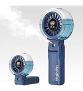 HandFan 4000mAh Handheld Turbo Misting Fan, 100 levels Adjustable High Speed Mister Fan, Portable...