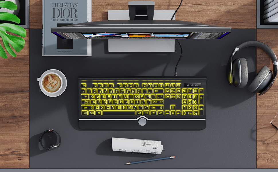 KOPJIPPOM large print keyboard