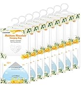 CANAGER Hanging Moisture Absorber, Jasmine Calendula, 12.5 oz Dehumidifier Bag (8 packs) ,Collect...