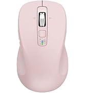 CITLLA Wireless Bluetooth Mouse (USB + BT1 + BT2), Full Size, 4-Way Scrolling, Multi-Device Silen...