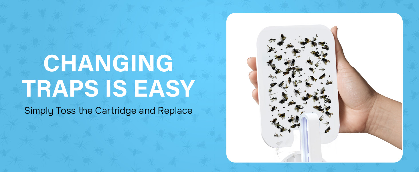 Fly Insect Trap Indoor with Night Light Plug in Bug Catcher, Pest Repeller Indoor 