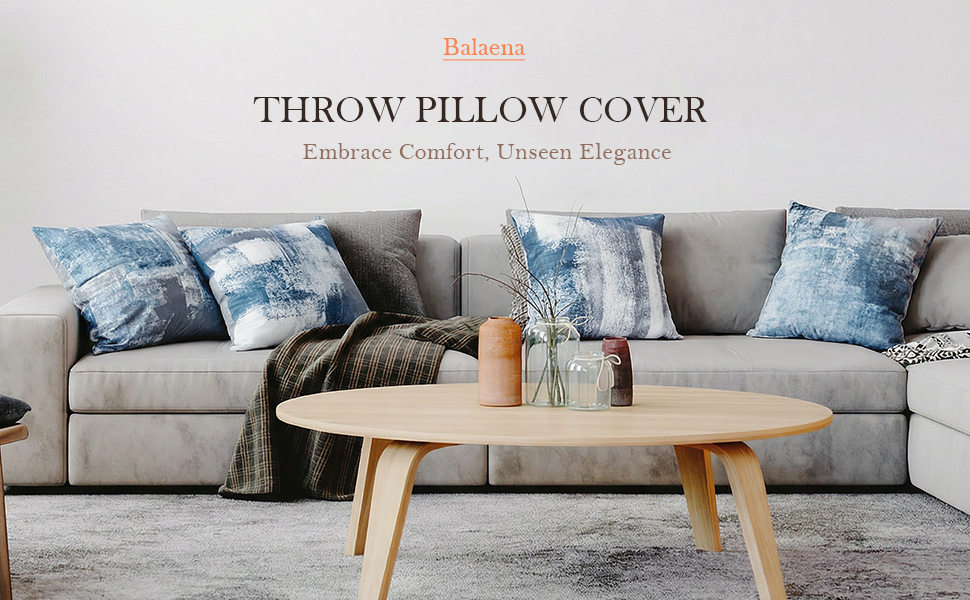 18x18 in dusty blue and grey for modern couch decor.