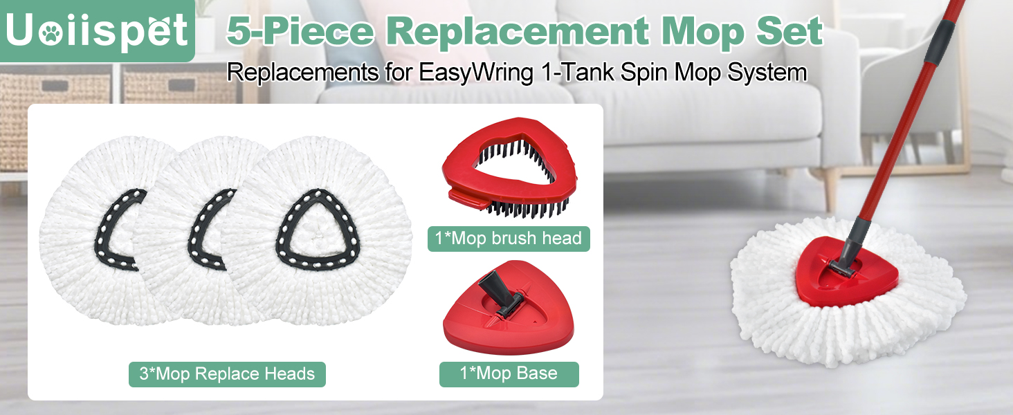 ocedar mop heads replacements