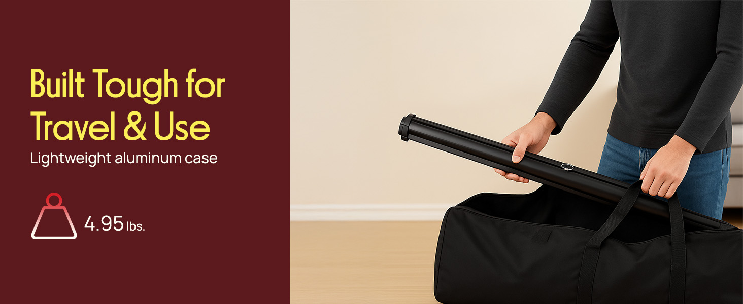 Portable Projector Screen Portable Floor Standing Fold-Out Roll-Up Tripod Manual, Mobile