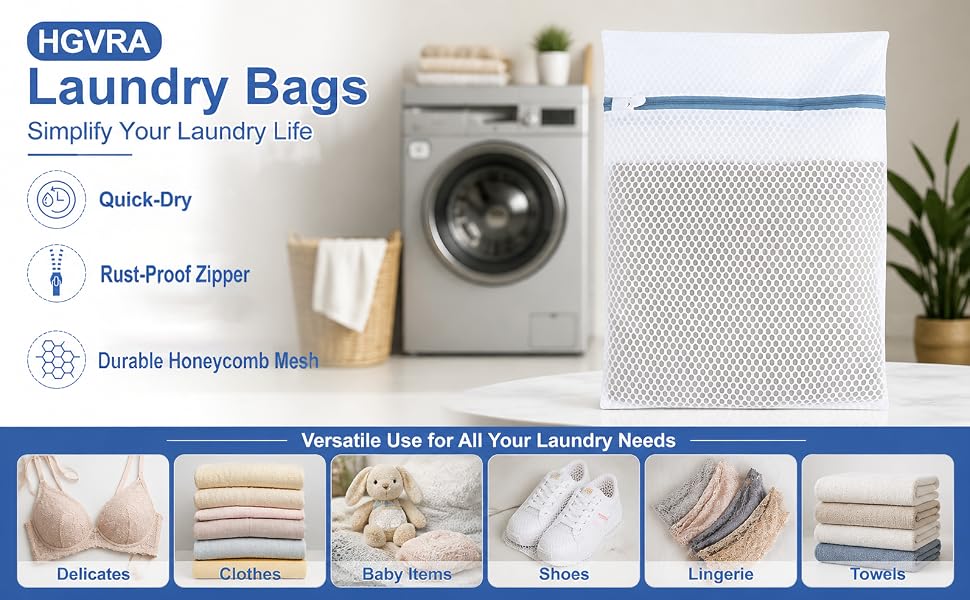 HGVRA mesh laundry bags Simplifty Your Laundry Life