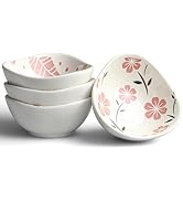 AYFDISHS Side Dishes, Set of 4, White Ceramic Dipping Bowls, Small Sauce Bowl for Dipping, Condim...