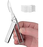 FUNBRO Folding Scalpel Pocket Knife, EDC Utility Surgical Knives With 10pcs #24 Replaceable Razor...