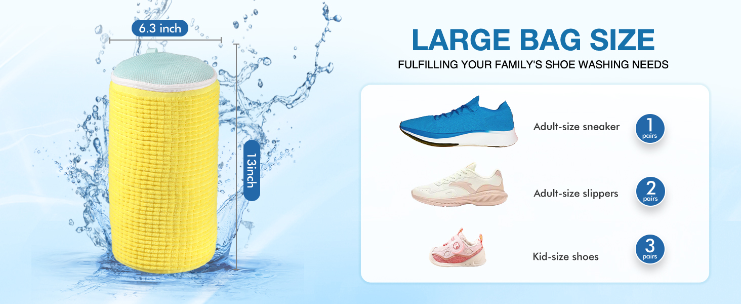 shoe washing bag