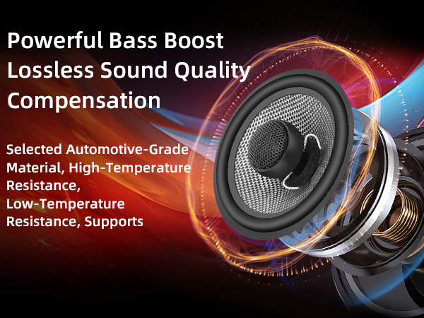 WDiYA 5.25-Inch Car Coaxial Speaker Carbon Fiber Cone Bowl 2-Way Full Frequency High Fidelity Audio